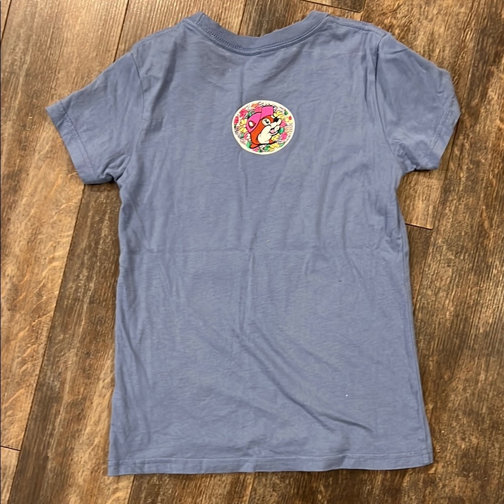 Blue Retro Graphic Short Sleeve Tee - Picture 8 of 11